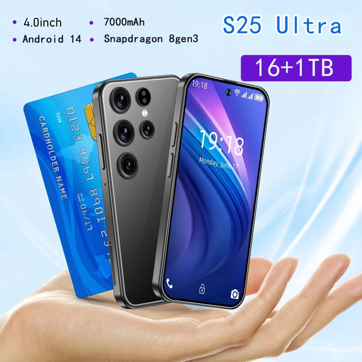 Best Selling Powerful Processor 4 Inch 5G Android 14 Smartphone 2025 New Arrived Mini S25 Ultra 16+1TB Smart Phones Cell Phone Black Best Selling Powerful Processor 4 Inch 5G Android 14 Smartphone 2025 New Arrived Mini S25 Ultra 16+1TB Smart Phones Cell Phone - shop_name