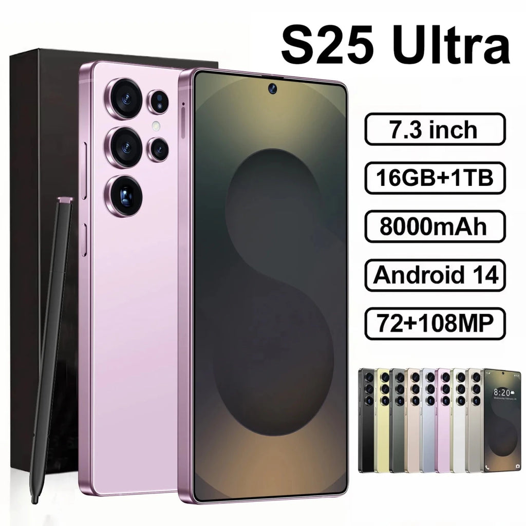 Best Selling S25 Ultra 5G Smartphone 7.3 Inch 16GB+1TB Android Mobile Phone with Dimensity 9000 Platform Original Black Best Selling S25 Ultra 5G Smartphone 7.3 Inch 16GB+1TB Android Mobile Phone with Dimensity 9000 Platform Original - shop_name