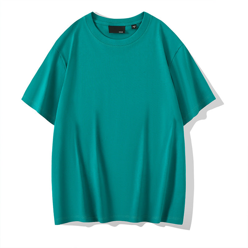 Solid Color Round Neck Bottoming Shirt Summer Casual