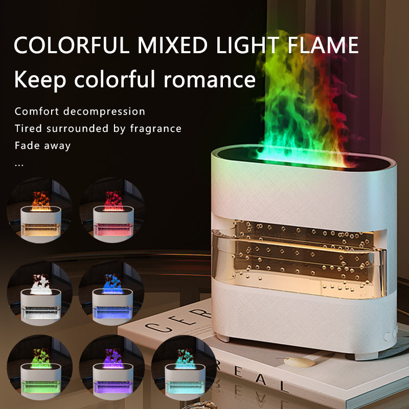 2024 New Products Rain Cloud Fire Humidifier Water Drip Novedades 2024 Rain Water Diffuser Fire Flame Humidifier Aroma Diffuser null