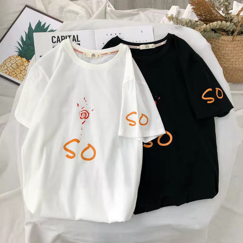 Men's Hong Kong Style Loose Casual Half Sleeves