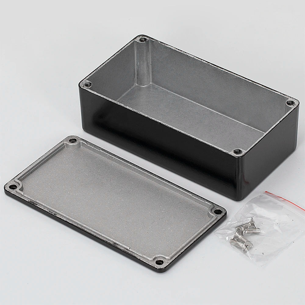 Black 1590N1 125B DIY Guitar Effects Pedal Aluminum Die Cast Enclosure 122*66*39.5mm Black 1590N1 125B DIY Guitar Effects Pedal Aluminum Die Cast Enclosure - shop_name