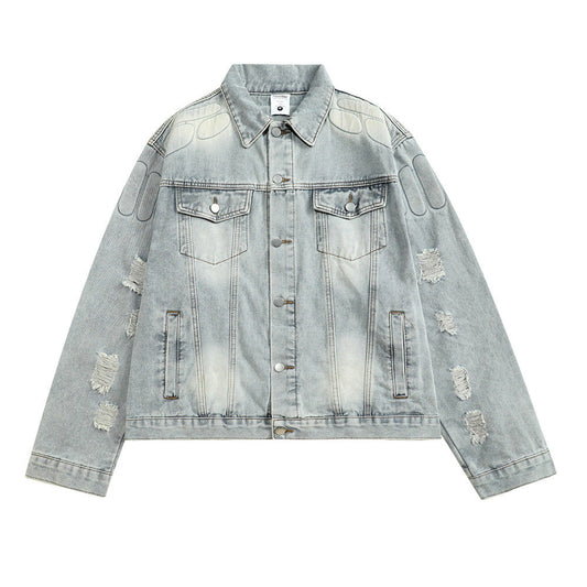 Skull Skeleton Denim Clothes Jacket Men null