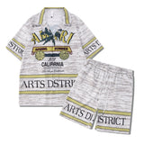 Beach Men And Women Short Sleeve Shirt Outfit