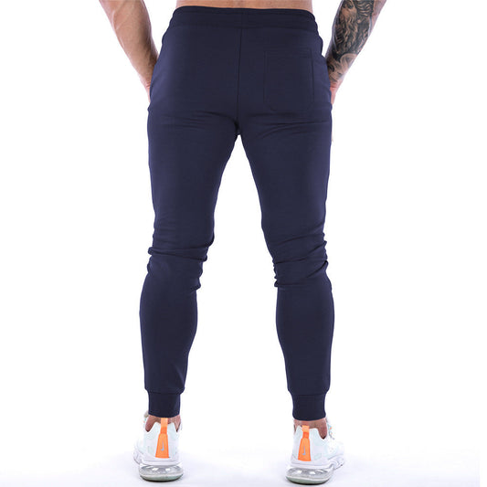 European And American Sports Trousers Men's Solid Color Fitness null