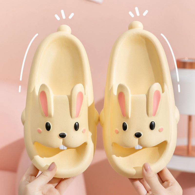 Cute Rabbit Slippers For Kids Women Summer Home Shoes Bathroom Slippers null