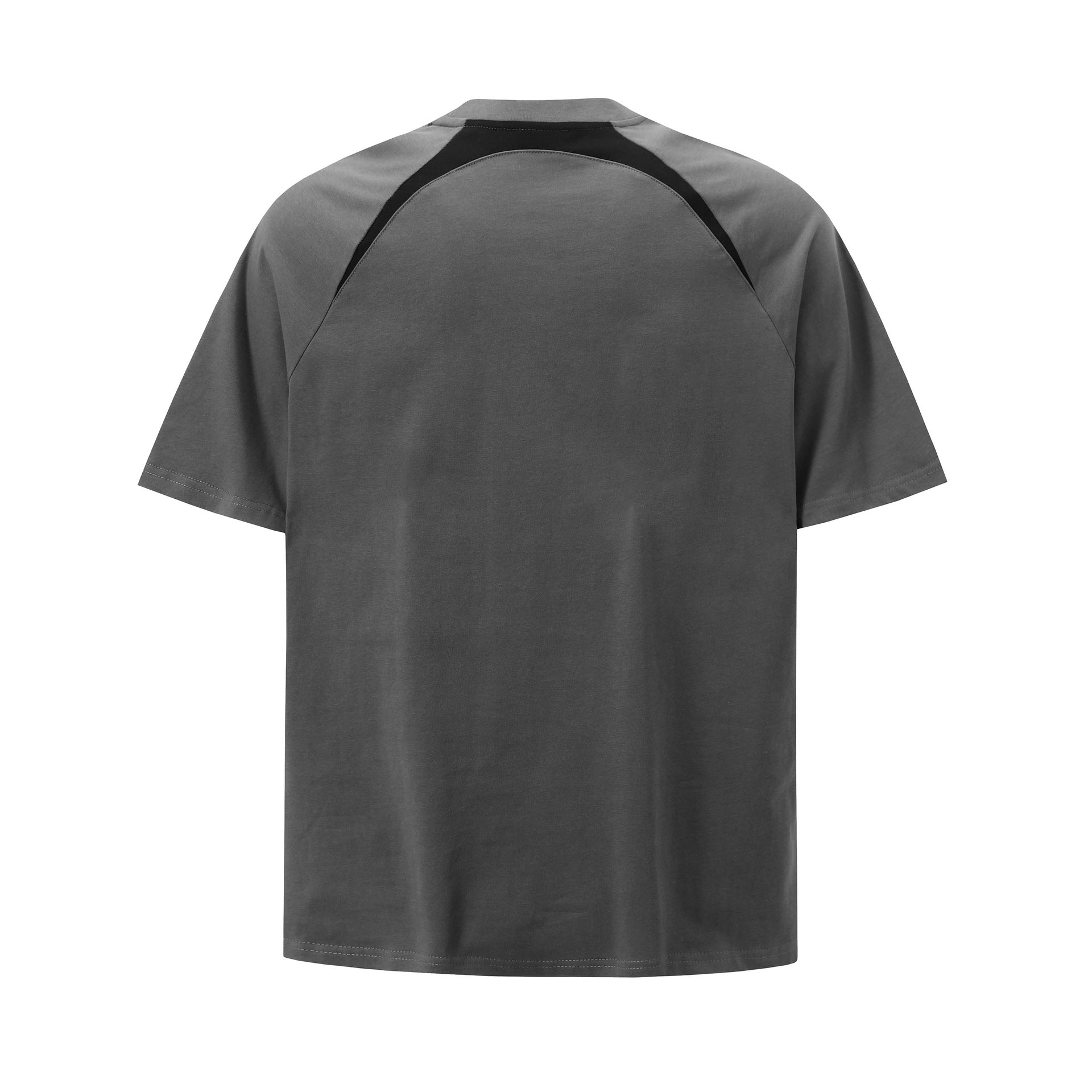 American Raglan Sleeve Retro Contrast Color Half Sleeve T-shirt