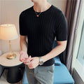 Men's Knitted Inner Match Sweater Top