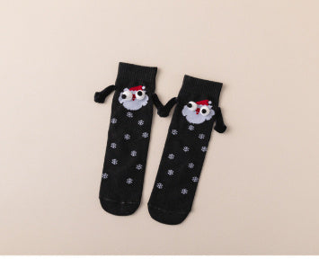 Couple Magnetic Handle Cute Hand Socks Christmas null