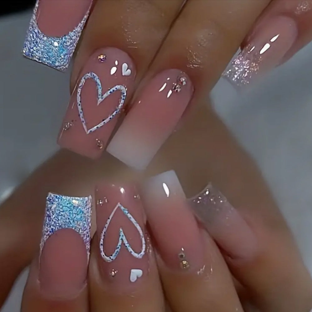 Super Long Diamond Wearing Armor European And American Foreign Trade Nail Stickers