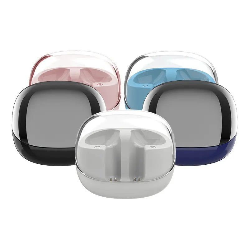 Wireless Bluetooth-compatible Headset Transparent Mini Bin null