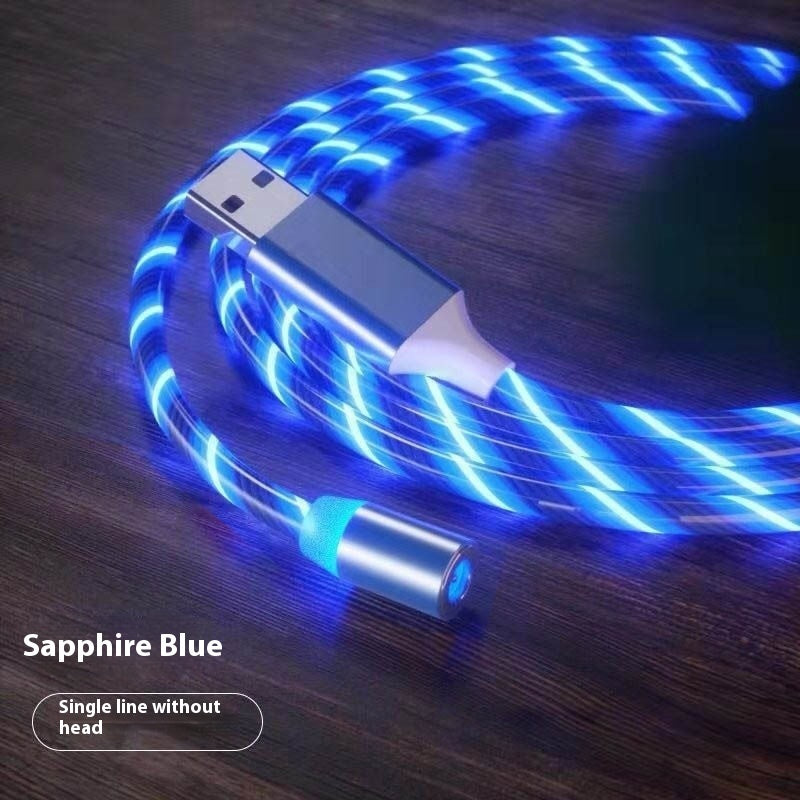 Magnetic Charging Cable Streamer Fast Charging Cable Lighting Micro USB Cable LED Magnet Charger Type-C Cable null