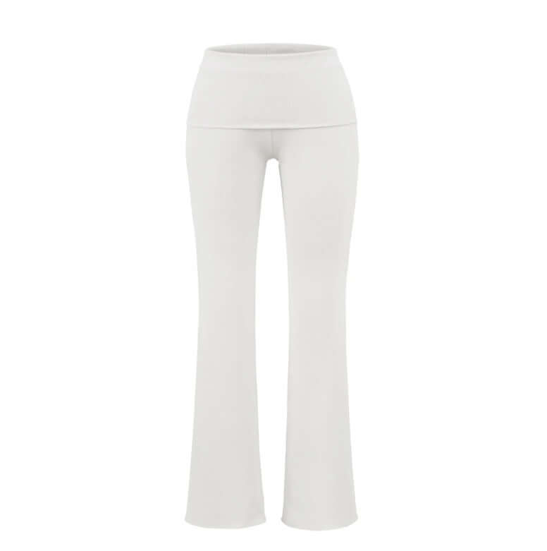 Low-rise Flared Jeans With A Turned-up Hem For A Slimming Look, Womens