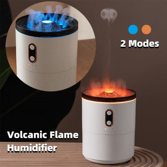 Volcanic Flame Aroma Essential Oil Diffuser USB Portable Jellyfish Air Humidifier Night Light Lamp Fragrance Humidifier null