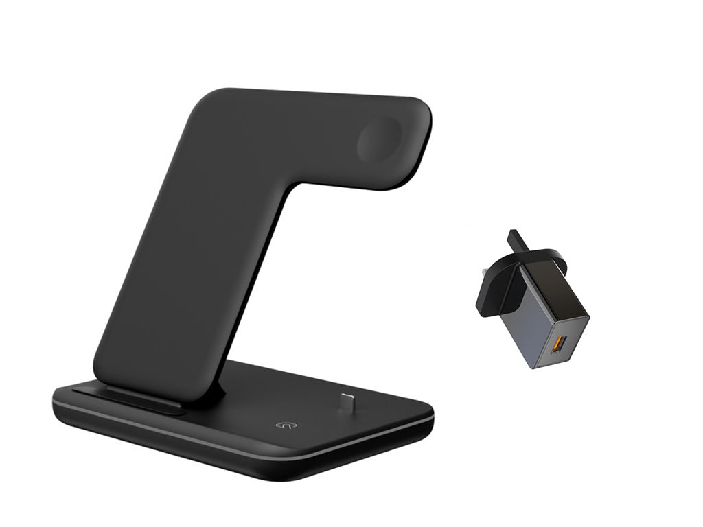 Compatible Mobile Phone Watch Earphone Wireless Charger 3 In 1 Wireless Charger Stand null