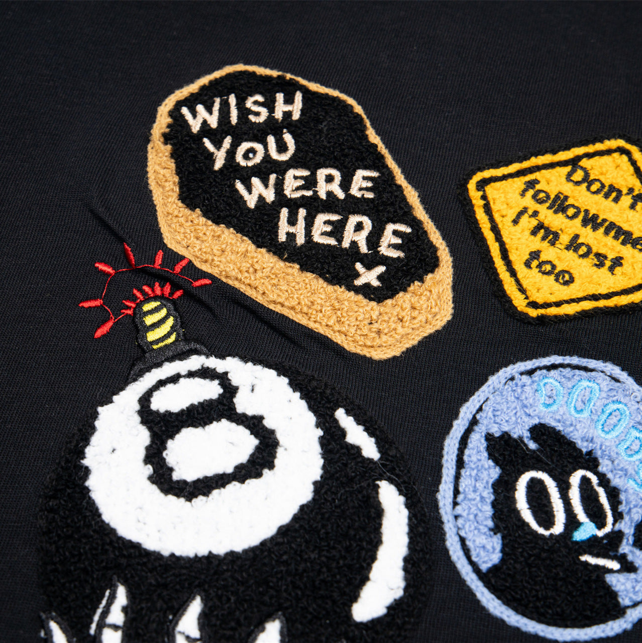 Retro Pattern Loose All-match Short-sleeved T-shirt