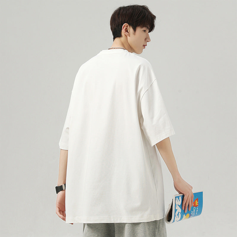 Men's Summer Pure Cotton Loose Short Sleeve