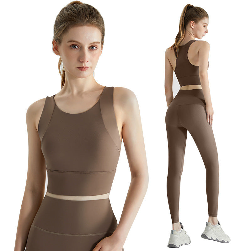 Shockproof High Waist Tight No Embarrassment Line Movement Suit null