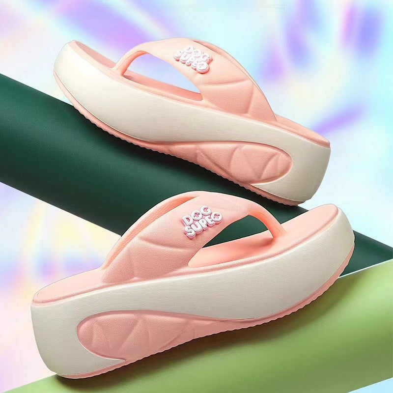 Women's Outdoor Thick-Soled Non-Slip Beach Flip-Flops For Home Use