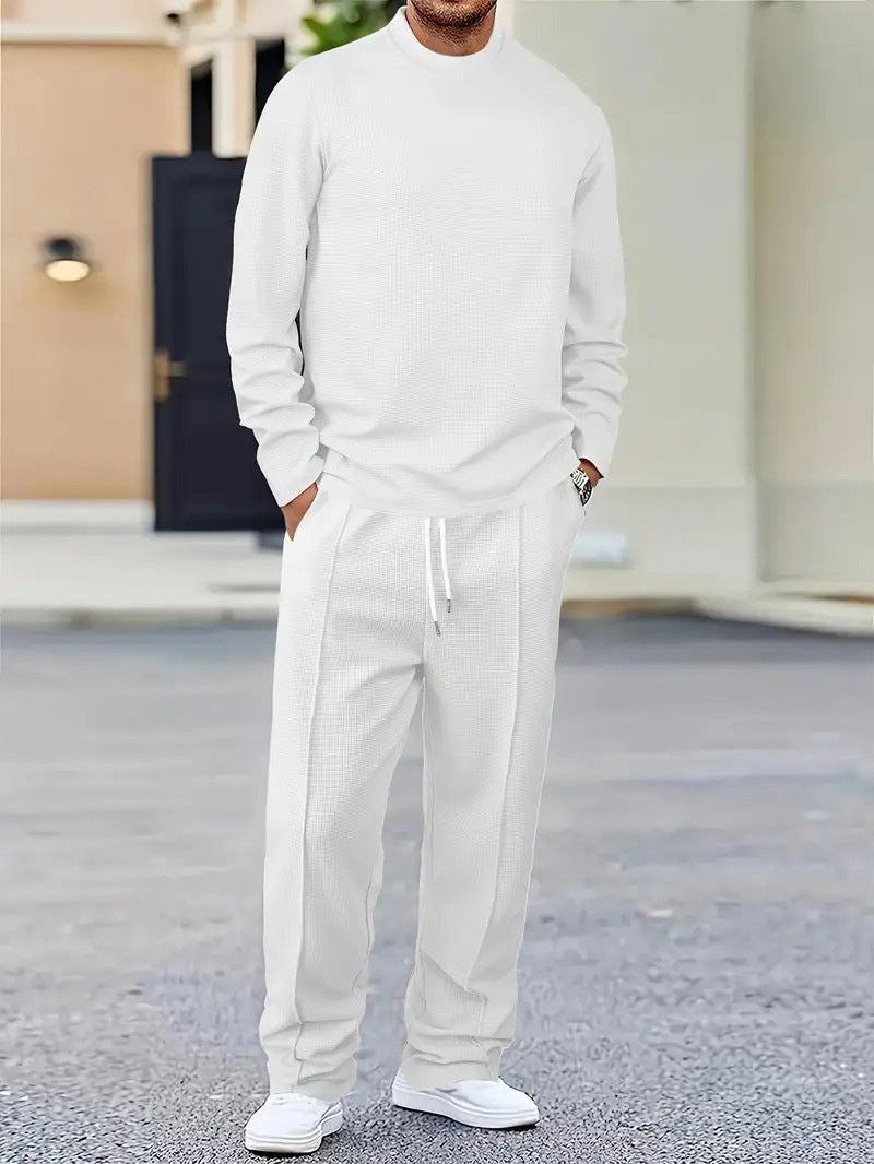 Mens Basic Minimalist Solid-Color Suit