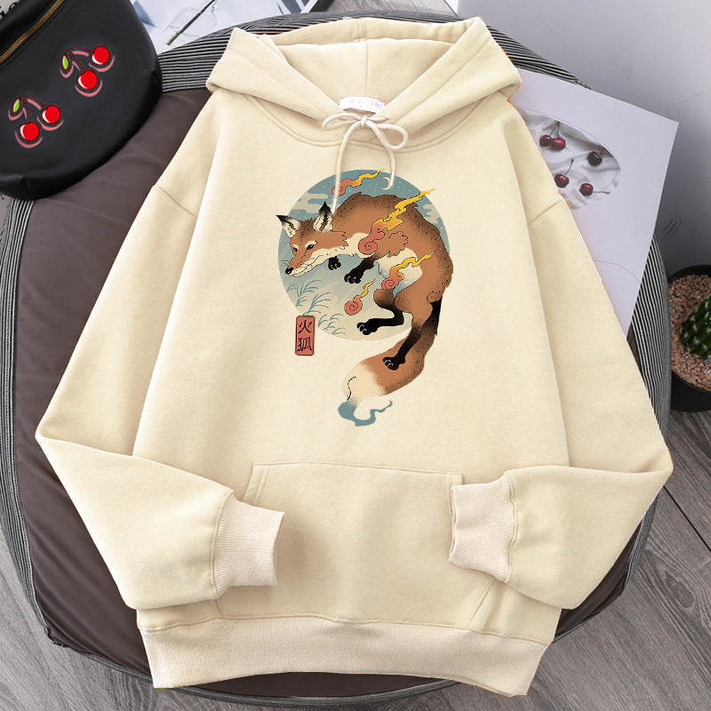 Fashion Pullover Print Hoodie Sweatshirt Plus Fleece Hoodie Men's Sweater null