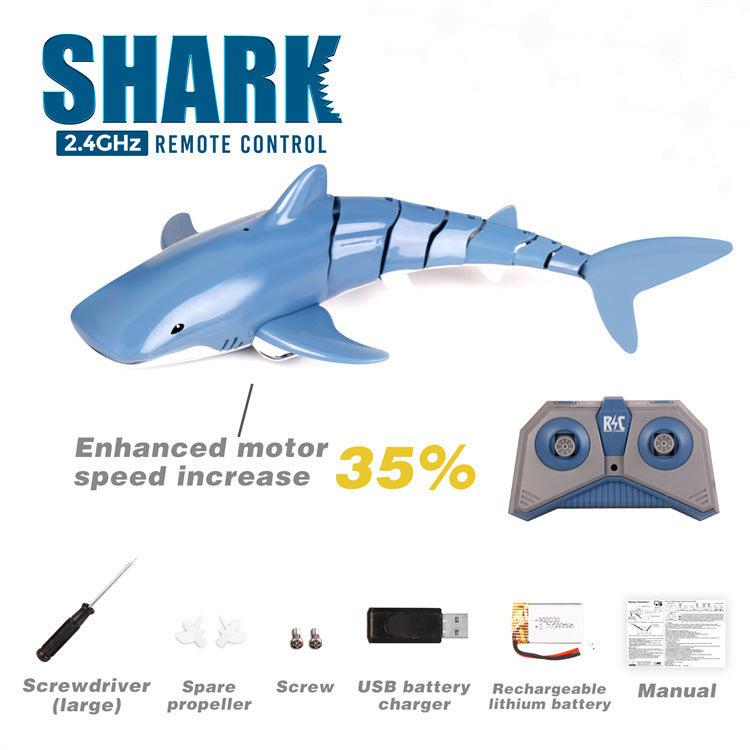 2.4G Remote Control Water Jet Shark Funny Water Spray Simulation Whale Animals Submarine Remote Control Fish null