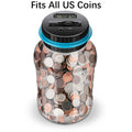 Digital Counting Money Jar, Children's Toys, Penny Bank for Kids, Digital Counting Coin Bank, Money Saving Jar, Holds Over 800 Coins, Powered by 2 AAA Batteries (Not Included), Christmas and Halloween Gifts