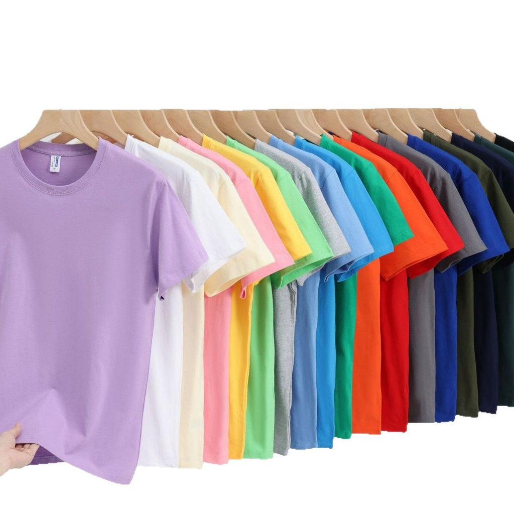 Cotton T-shirt Men's And Women's Loose Work Clothes Short Sleeve Sports Meeting Graduation Season