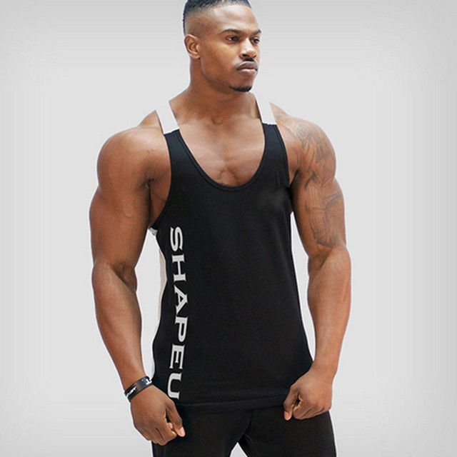 Sports Running T-shirt Men Gym Fitness Tops Tee Shirt String null