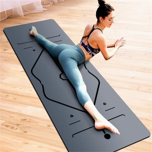 Natural Rubber Non-slip Professional 5mm Thickness Yoga Mat null