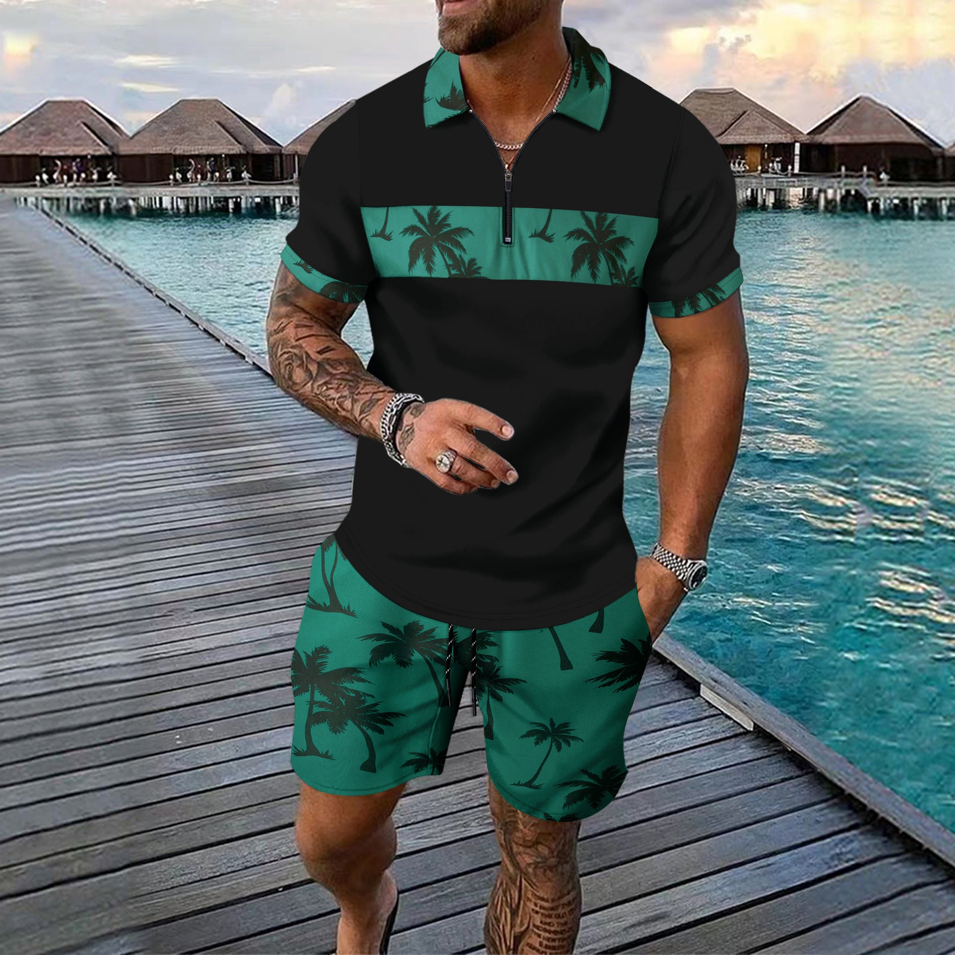 Summer New Men Leisure Set