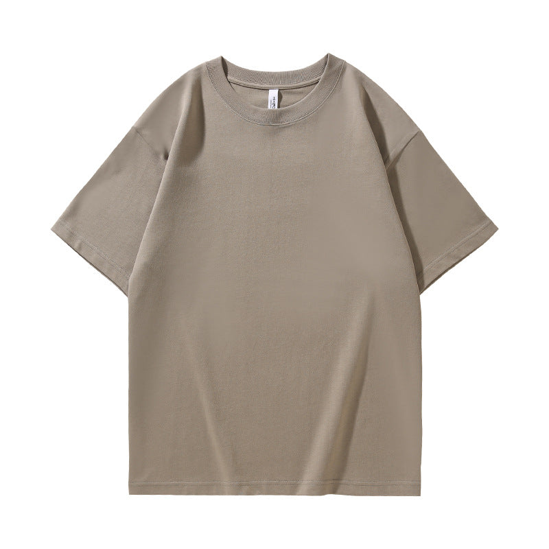 280G32 Double Yarn Heavy Double Yarn Men's And Women's Same Style Short Sleeve