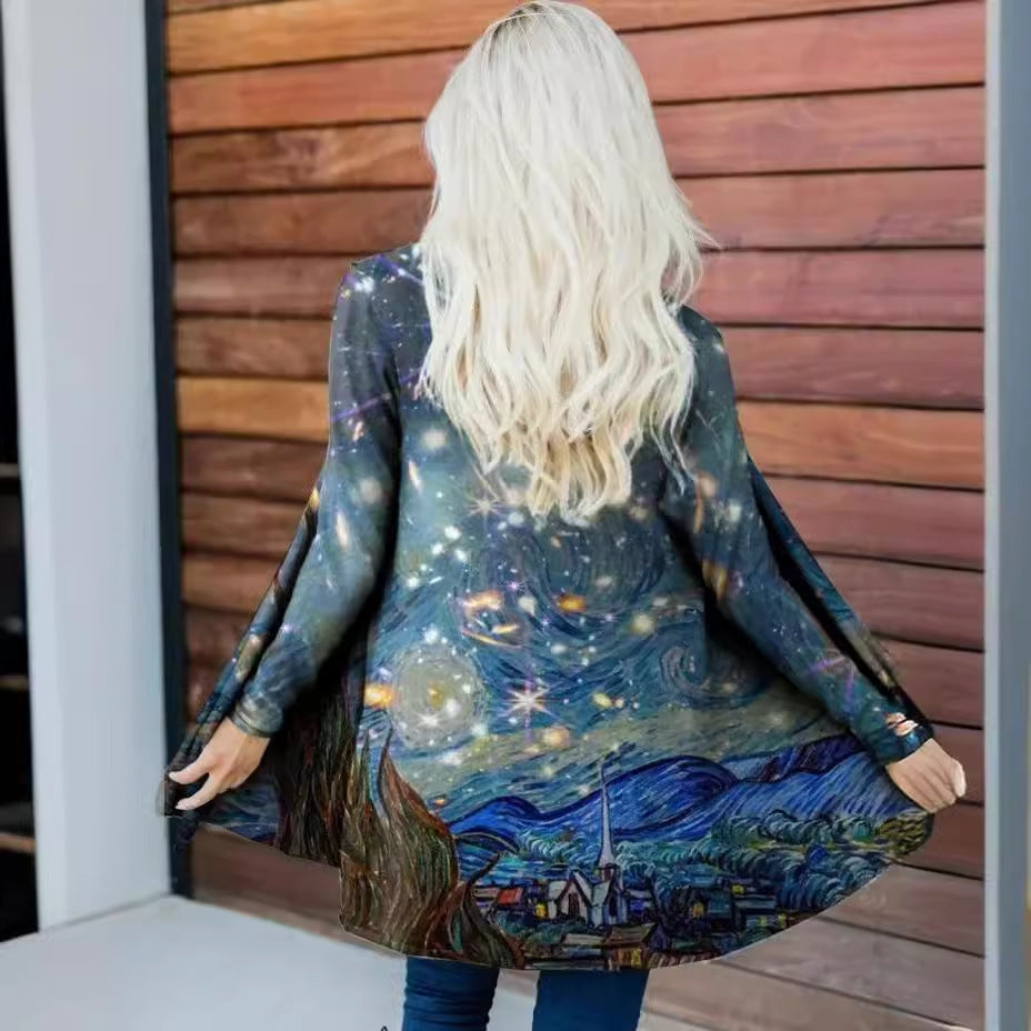 New Autumnwinter Casual Jacket With A Printed Design