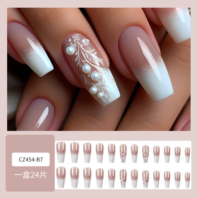 Super Long Diamond Wearing Armor European And American Foreign Trade Nail Stickers