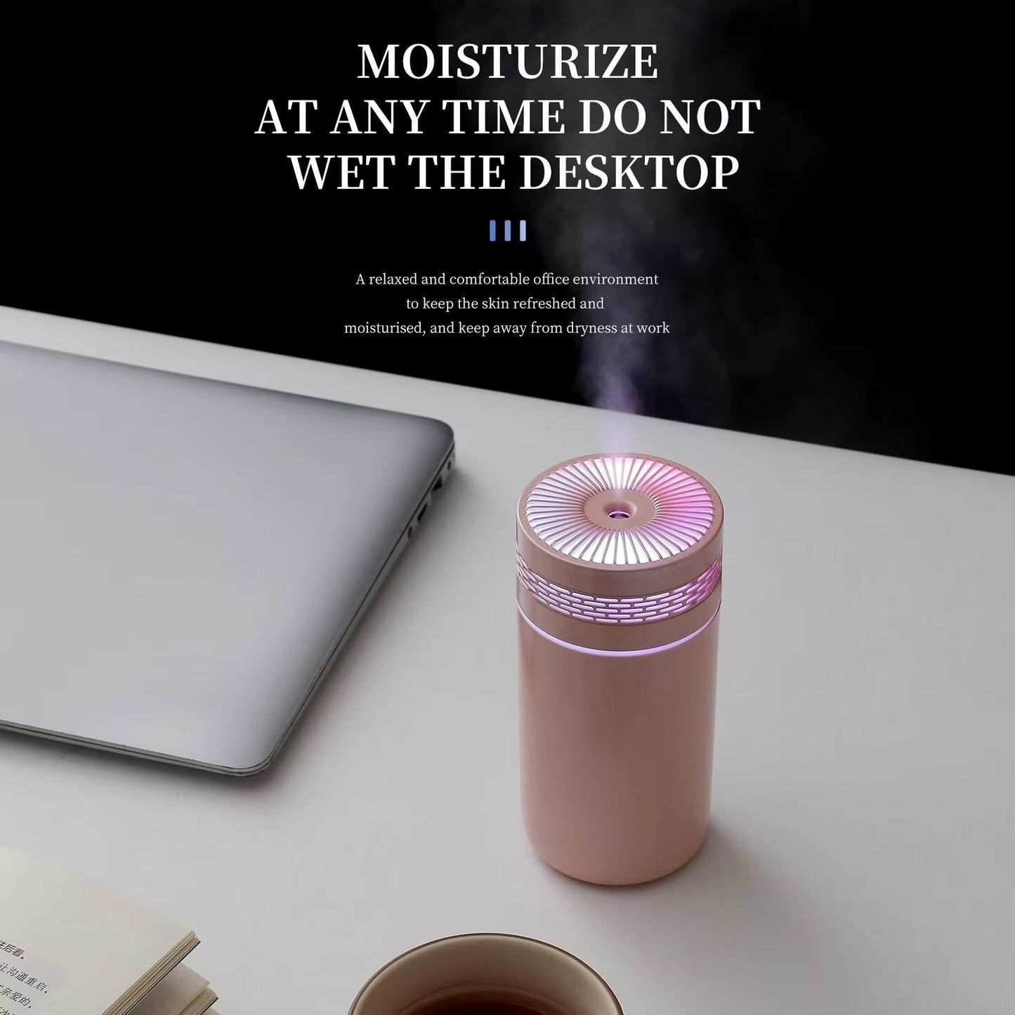 250ML Car Air Humidifier Portable Mini Spray Mist Humidifier With LED Light USB Powered Essential Oil Difffor Bedroom And Travel null