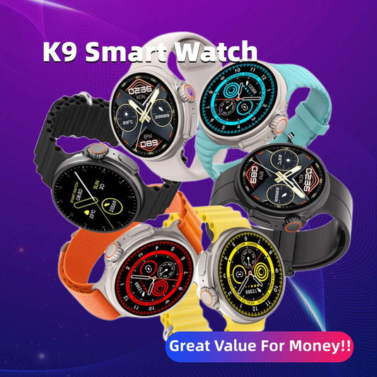 New K9 Smart Watch 1.39 Round Screen Encoder True Screw Clip Wireless Charging NFC Offline And Payment Function null