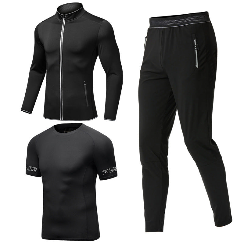 Men's Sportswear Gym Fitness Three Piece Set null