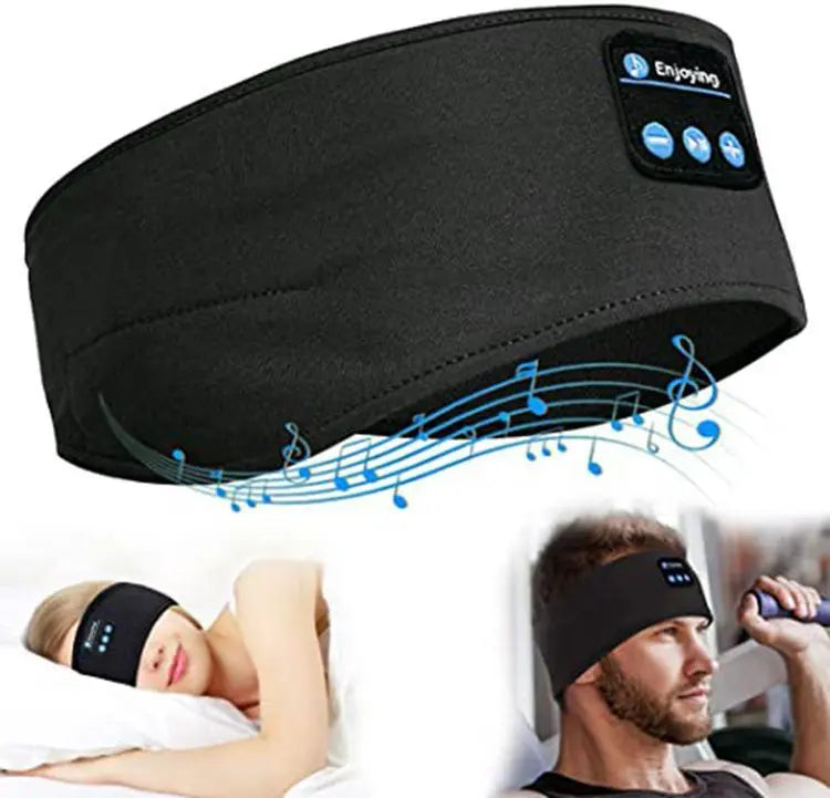 Wireless Bluetooth V5.0 Sports Headband With Music Call Stereo Shading Sleep Headband null