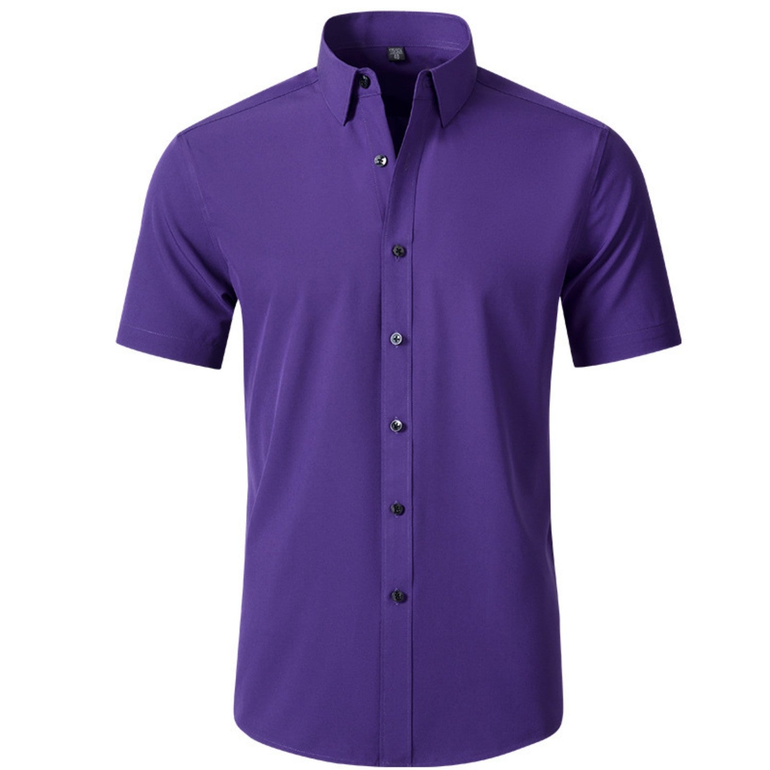 Men's Solid Color Simple Business Thin Shirt
