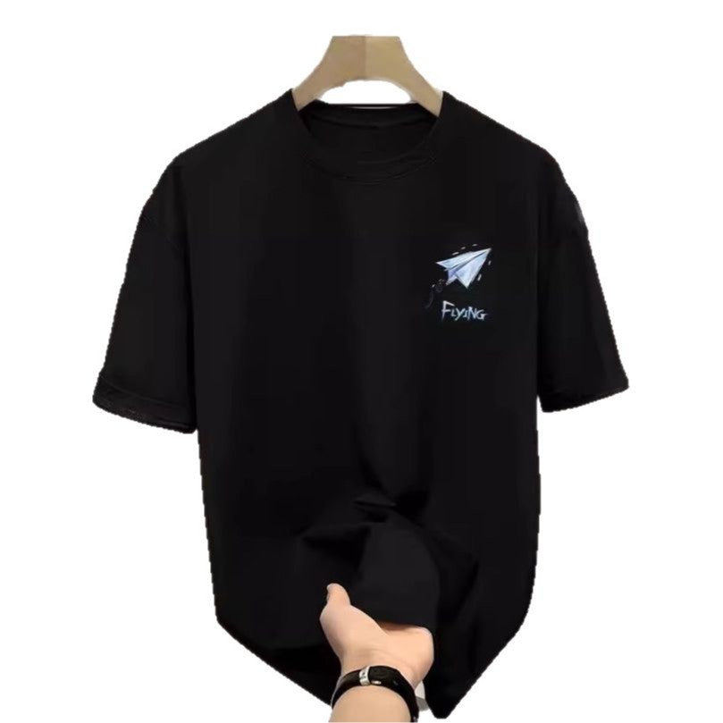 Ice Silk Simple Top Short Sleeve Men