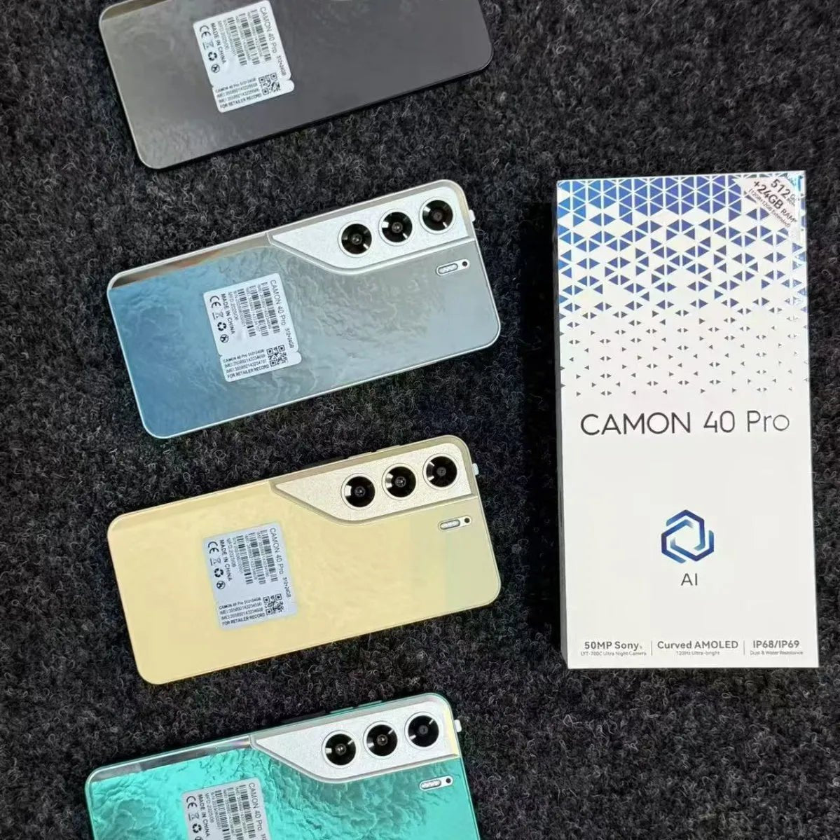 CAMON40 Pro 2026 New 5G International Version 24GB+512GB HD Screen AI Camera Dual SIM Unlocked Phone Black CAMON40 Pro 2026 New 5G International Version 24GB+512GB HD Screen AI Camera Dual SIM Unlocked Phone - shop_name