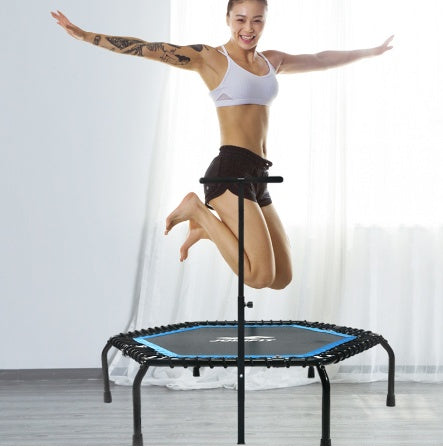 Trampoline Home Children Women Men Gym Class Trampoline Fitness Handrail Trampoline null