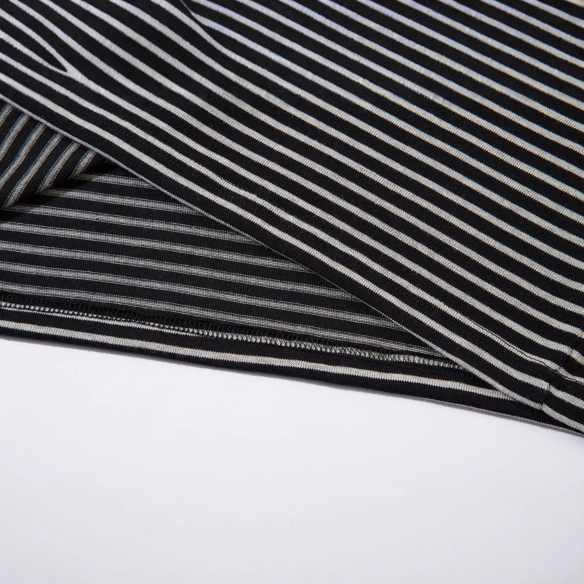 Retro Loose And Simple Striped Short Sleeve