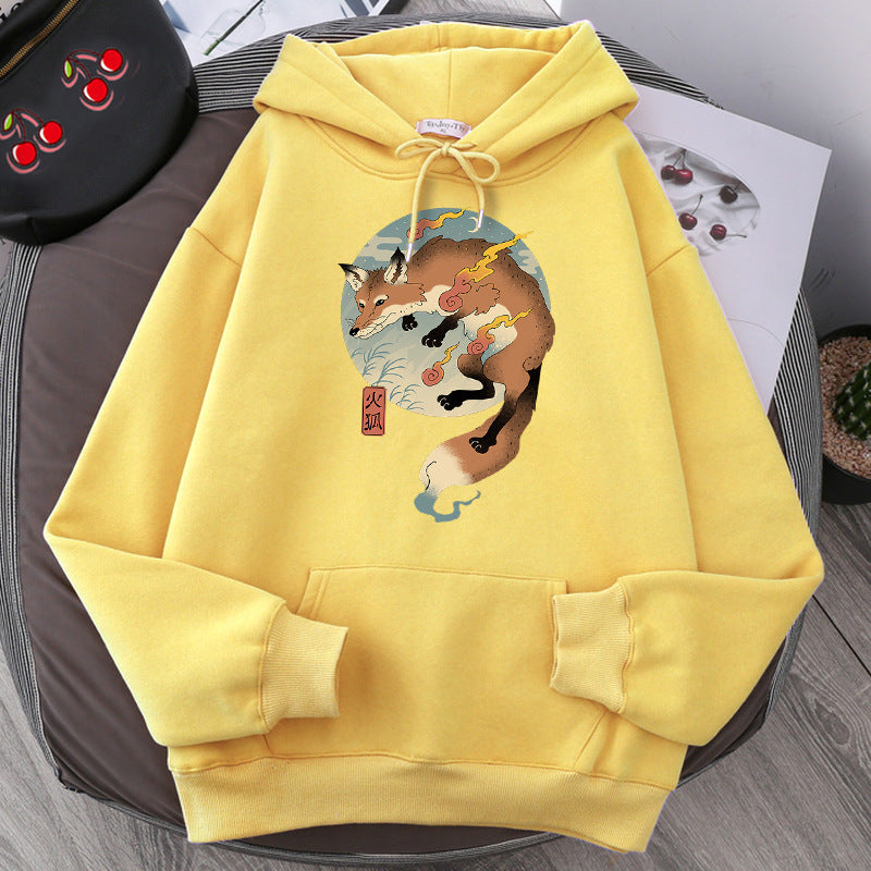 Fashion Pullover Print Hoodie Sweatshirt Plus Fleece Hoodie Men's Sweater null