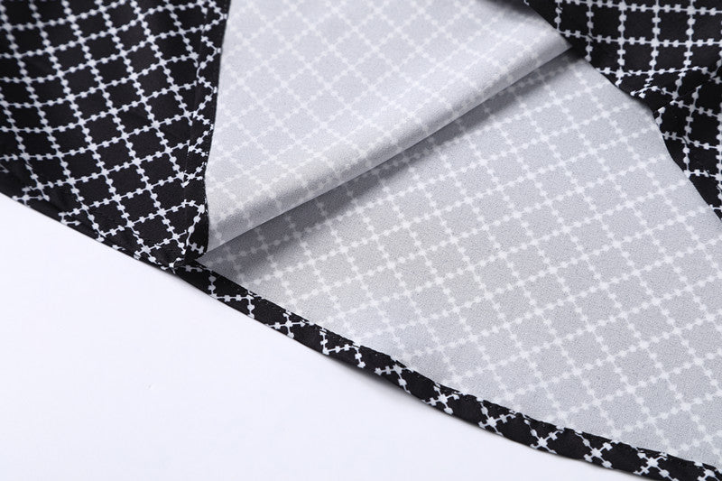 A Classic And Fashionable Diamond-shaped Small Checkered Shirt For Men