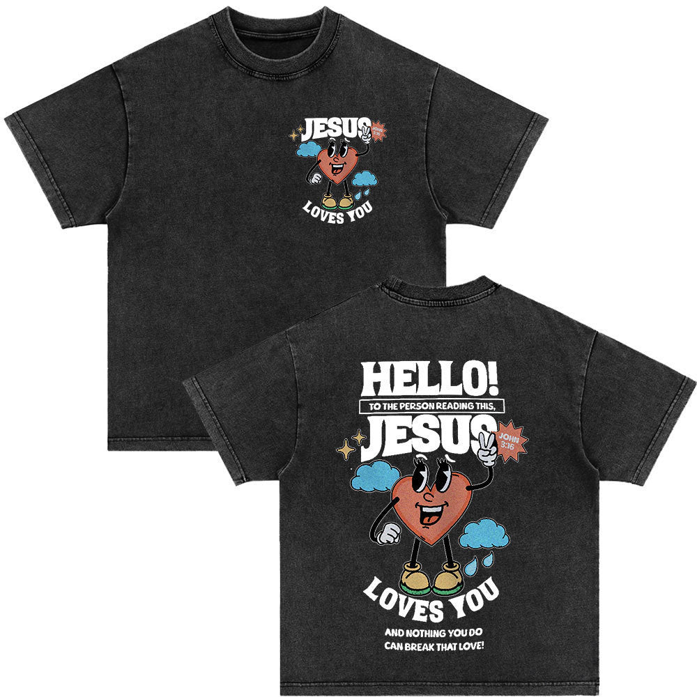 An Sngth Bible Verse Retro Washed T-shirt
