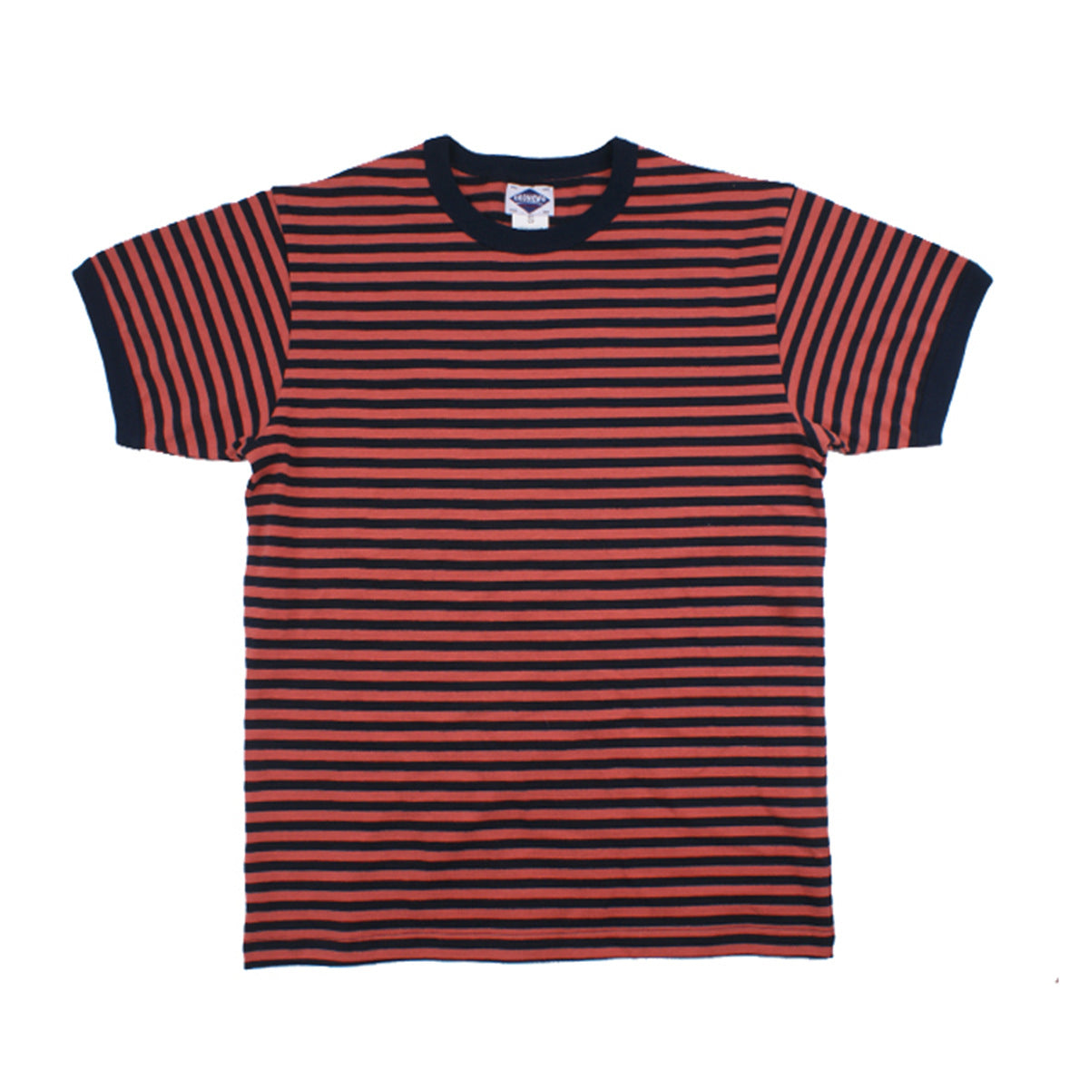 Round Neck Striped Men's Short-sleeved T-shirt