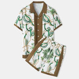 Beach Men And Women Short Sleeve Shirt Outfit