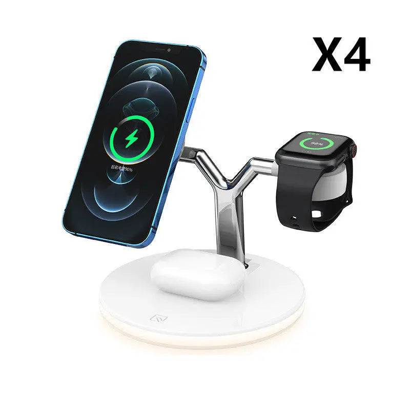 Compatible with Apple, 3 In 1 Magnetic Wireless Charger 15W Fast Charging Station For Magsafe Chargers null