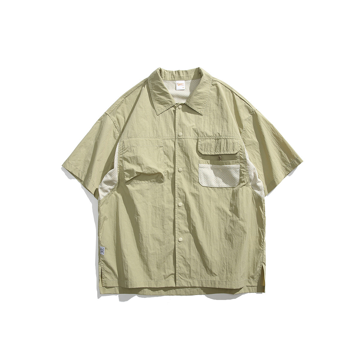 Outdoor Work Clothes Short Sleeve Shirt Men's Stitching Half Sleeve Shirt